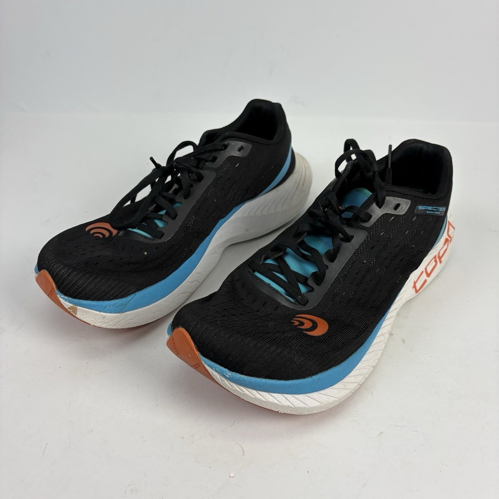 Topo Specter Mens Size 9 Black/ BlueAthletic Running Walking Shoes Sneakers